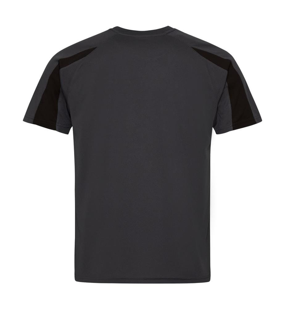 Just Cool Mens Contrast Cool Sports Plain T-Shirt