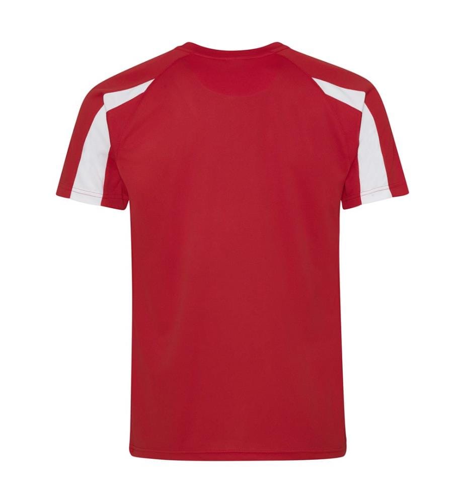 Just Cool Mens Contrast Cool Sports Plain T-Shirt