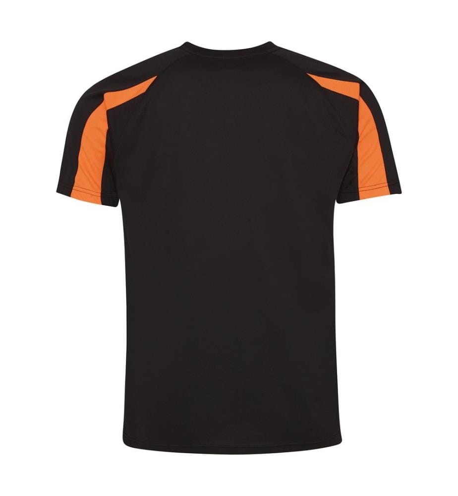 Just Cool Mens Contrast Cool Sports Plain T-Shirt