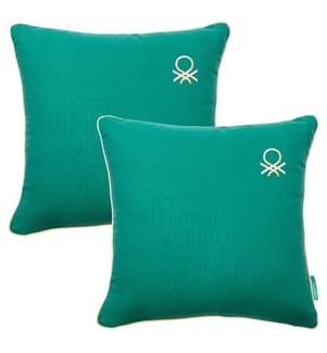 2er-Set Kissen 45 x 45 cm – Blau