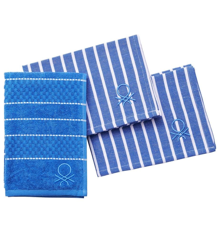 24-teiliges Küchenteuch-Set – Blau