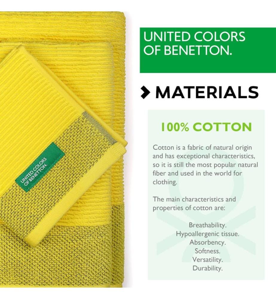 Set of 4 Towels - Green, Gray, Dark Gray, and Beige
