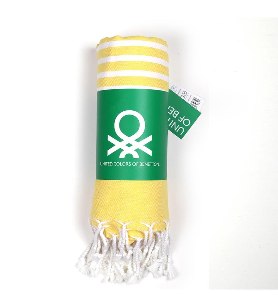 Set of 2 Bath Towels, 80 x 165 cm - Yellow