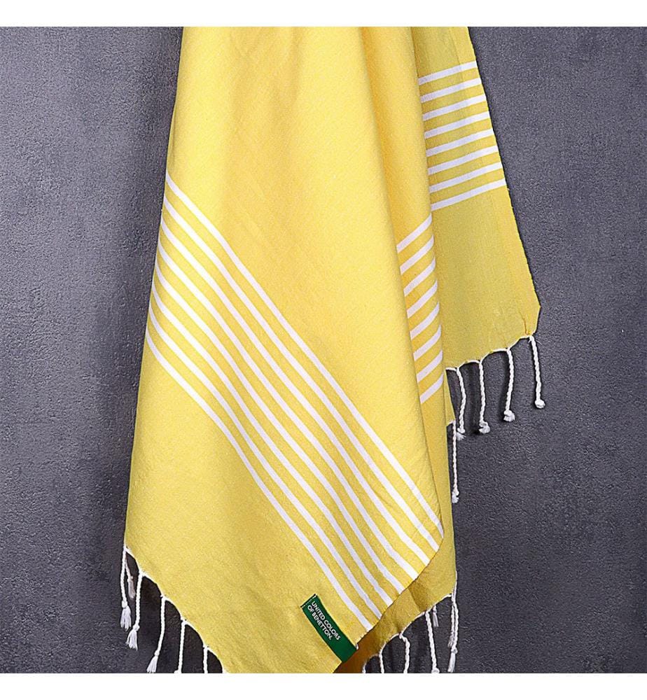 Set of 2 Bath Towels, 80 x 165 cm - Yellow