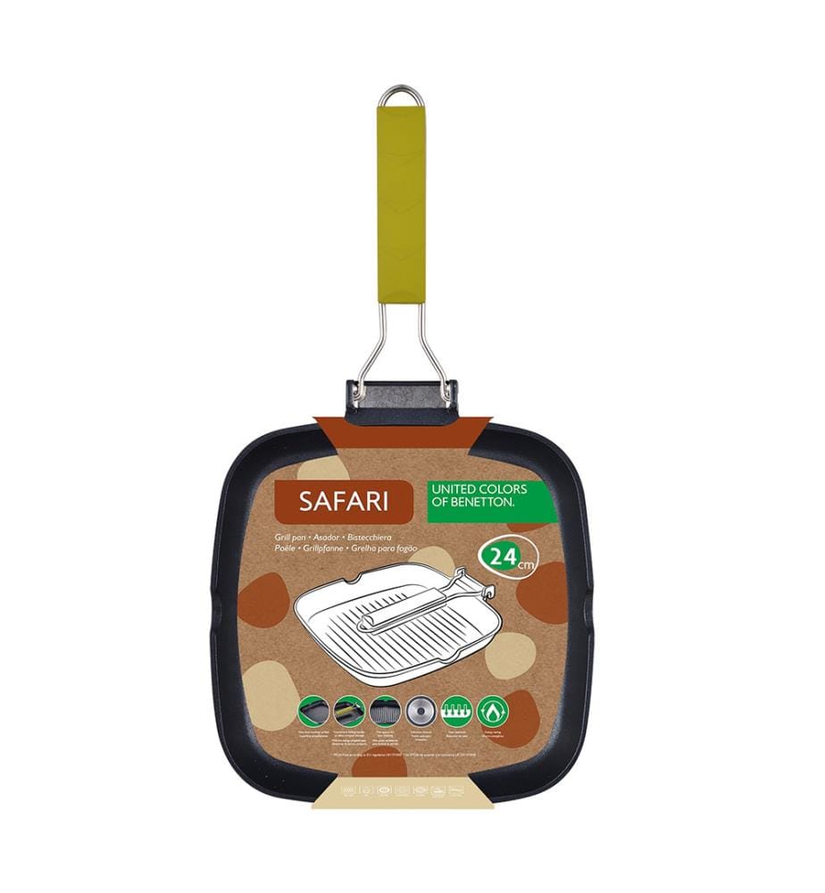 Grillrost 24 x 24 x 3,7 cm – Grün