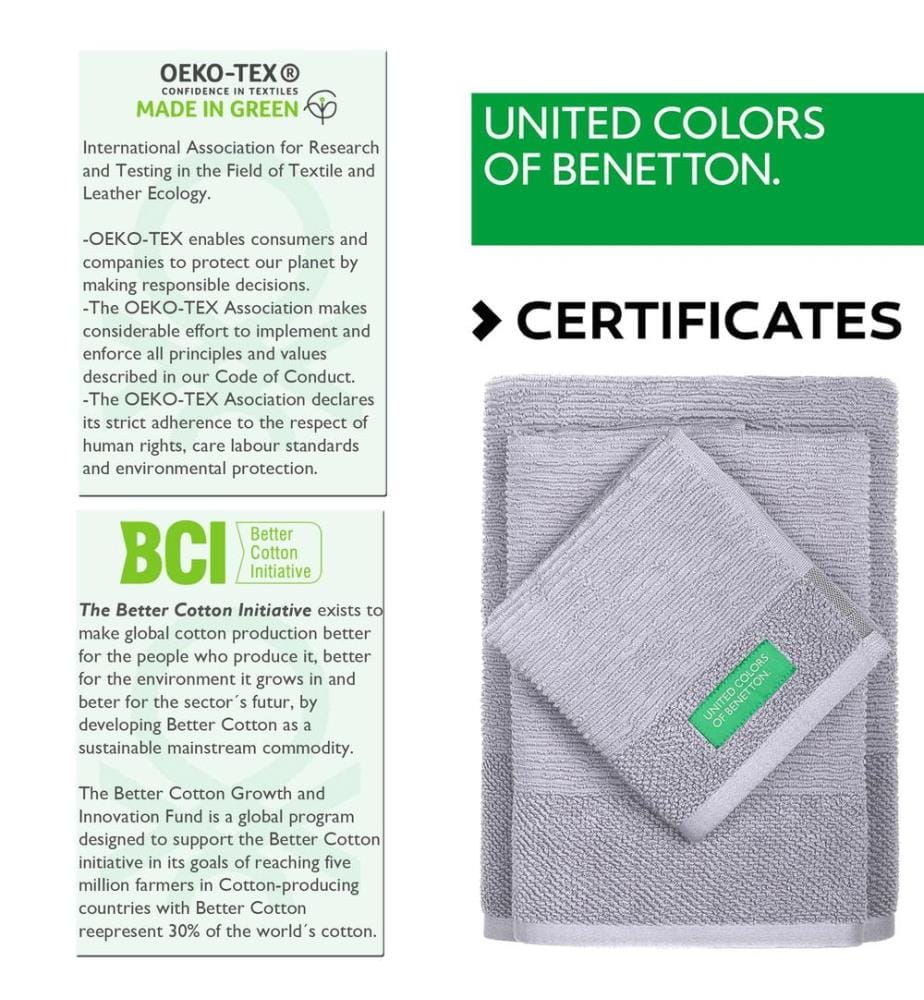 Set of 3 Bath Towels - Gray