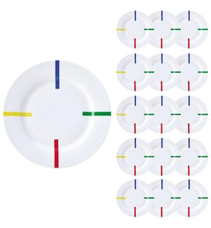 16er-Set flache Teller