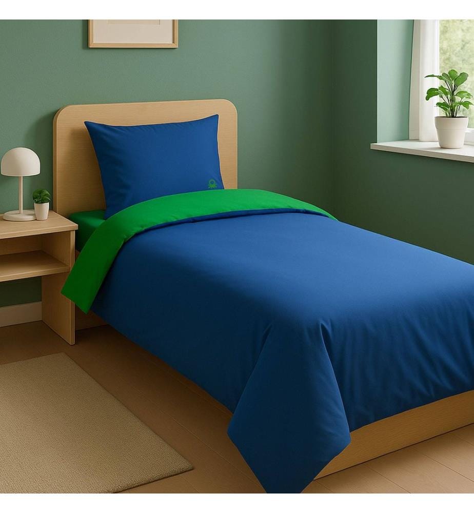 Bettwäsche-Set 90 cm – Grün und Blau