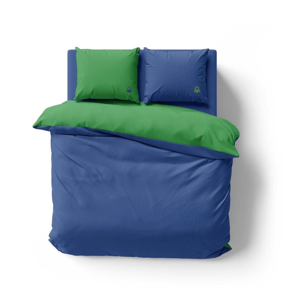 Bettwäschegarnitur 150 cm – Grün und Blau