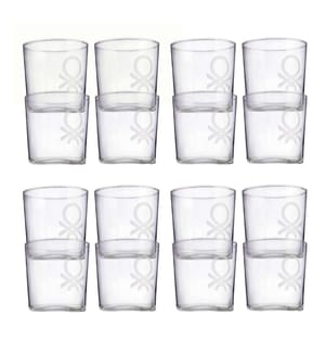 12er-Set Wassergläser, 345 ml – transparent