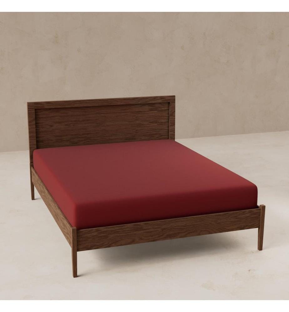 2er-Set Spannbettlaken 200 x 200 + 30 cm – Rot