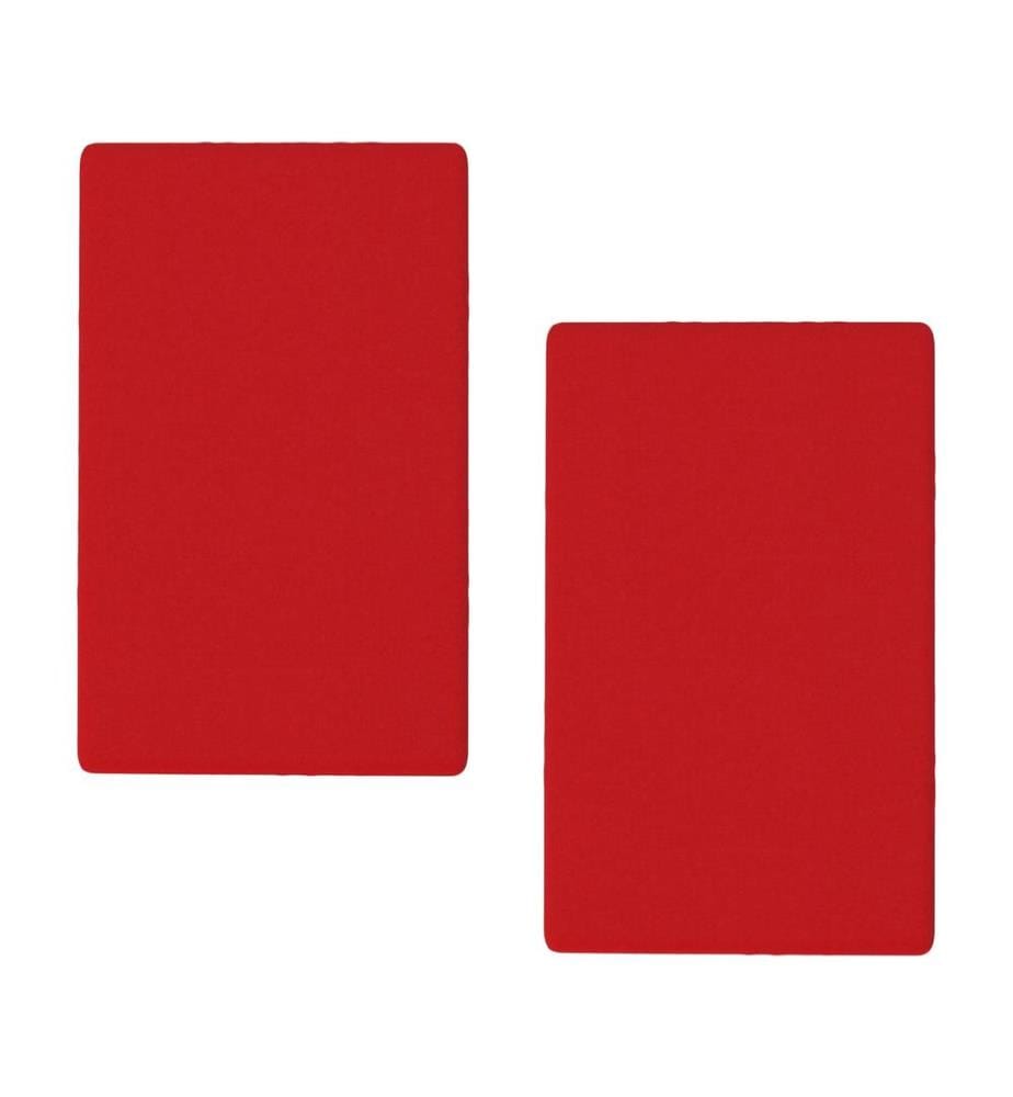 2er-Set Spannbettlaken 100 x 200 + 30 cm – Rot