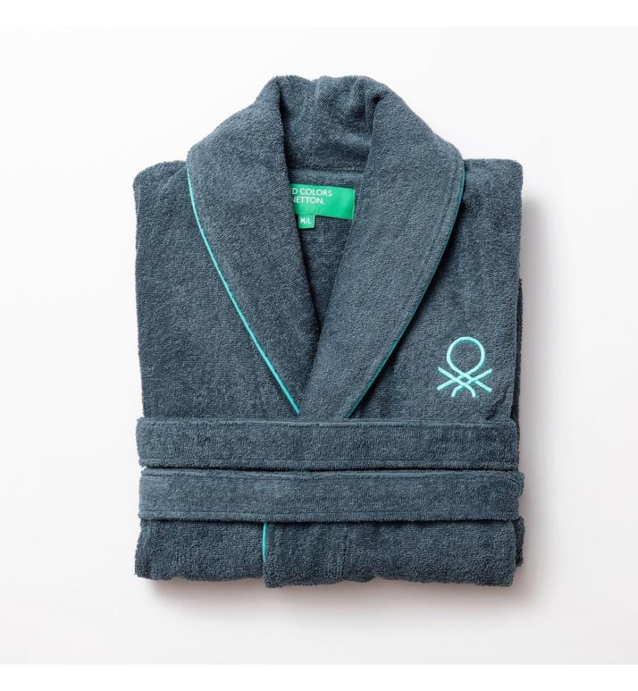 Unisex-Bademantel M/L – Dunkelgrau