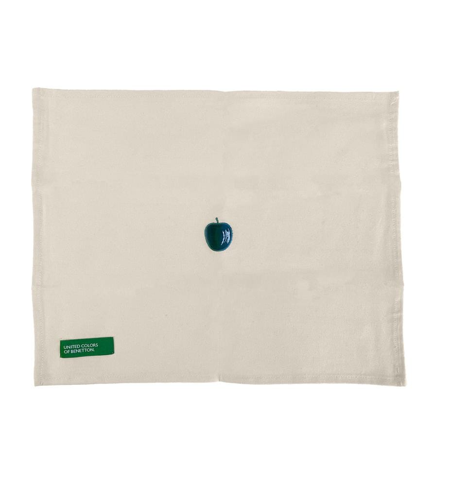 4er-Set Tischsets, 45 x 35 cm – Creme und Grün