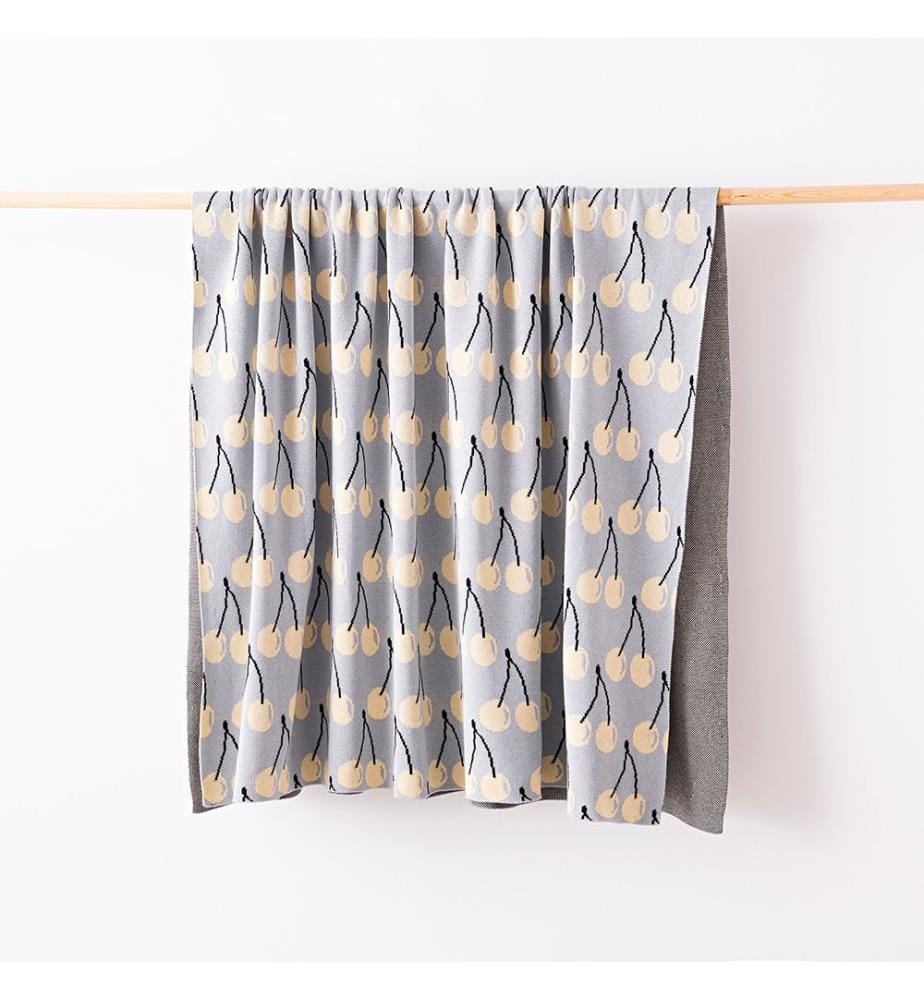 Decke 140 x 190 cm – Blau und Gelb