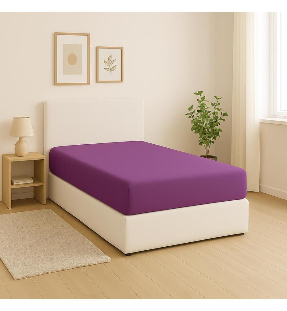 Fitted Sheet 100 x 200 + 30 cm - Purple