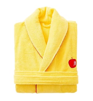 Bademantel L/XL – Gelb und Rot