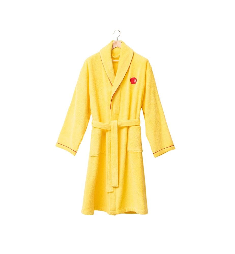 Bademantel L/XL – Gelb und Rot