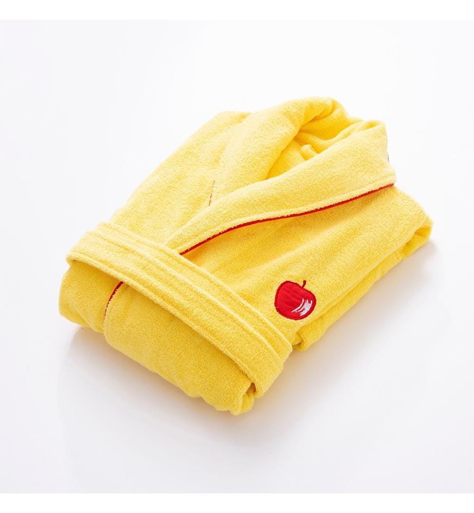 Bademantel L/XL – Gelb und Rot
