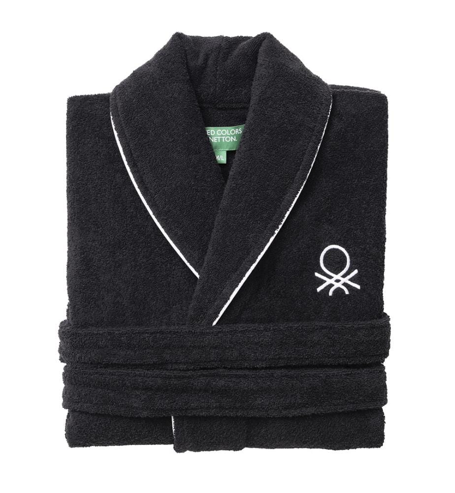 Bademantel M/L – Schwarz und Weiss