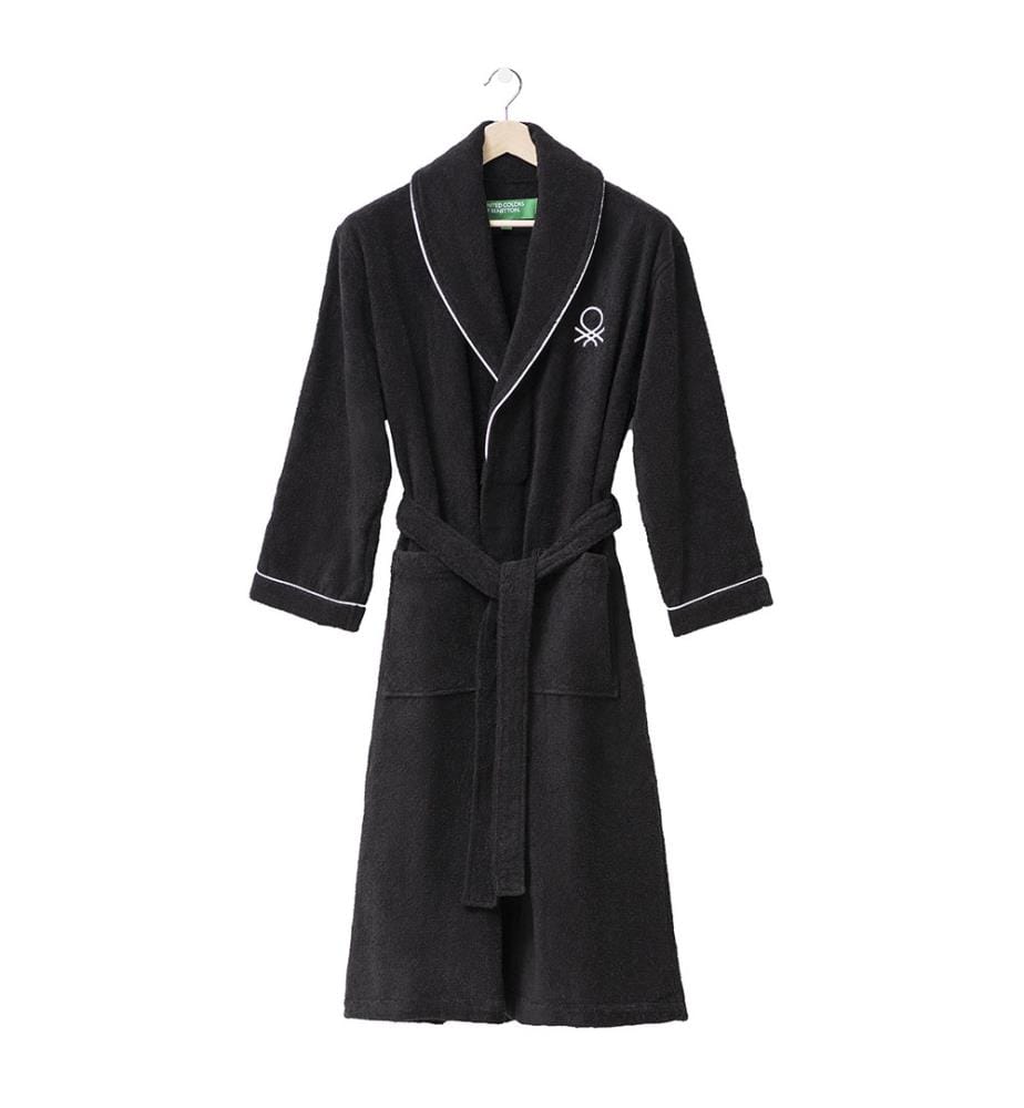 Bademantel M/L – Schwarz und Weiss