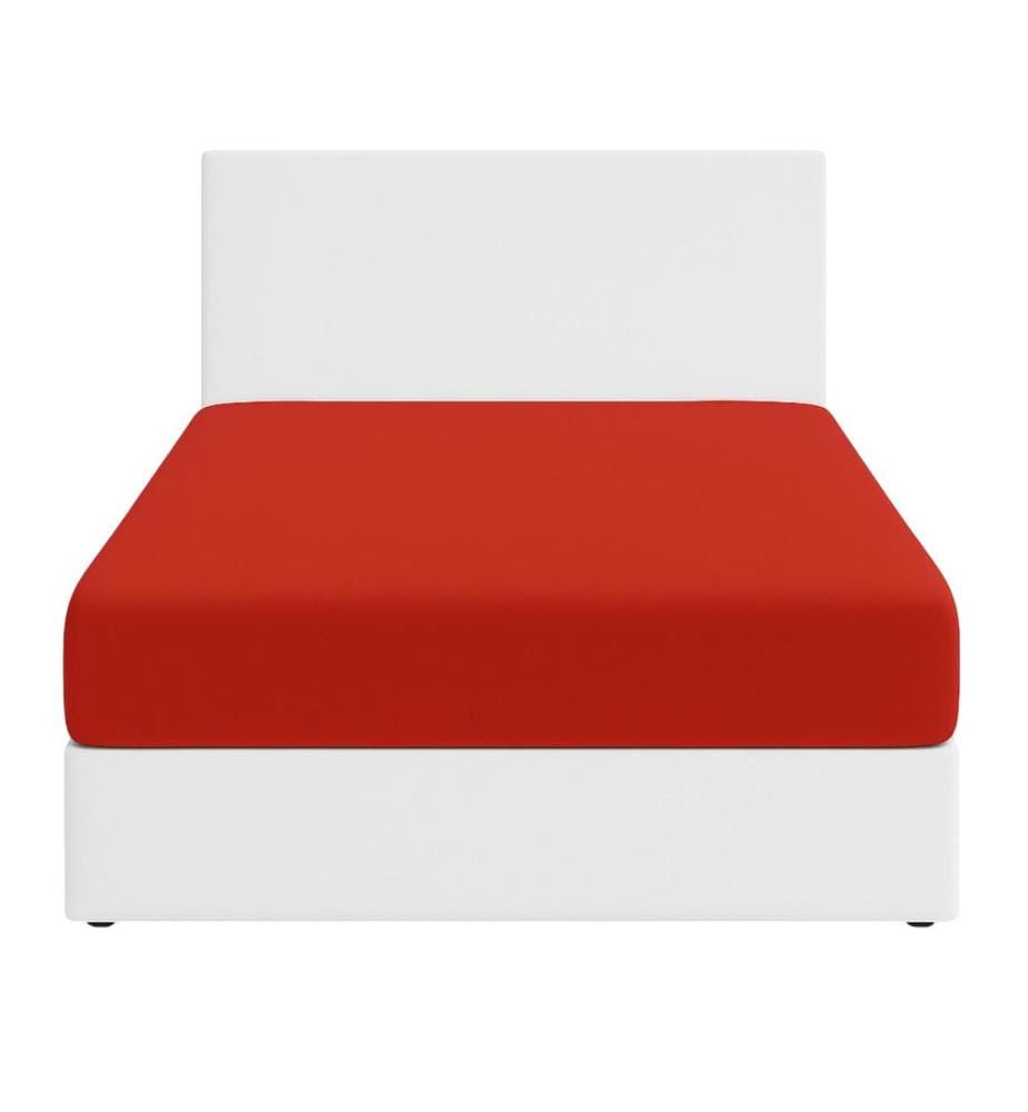 Lenzuolo con angoli 160 x 200 + 30 cm - Rosso