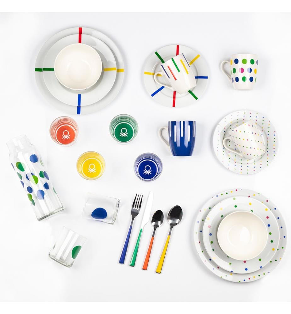 4er-Set flache Teller, Ø 27 cm