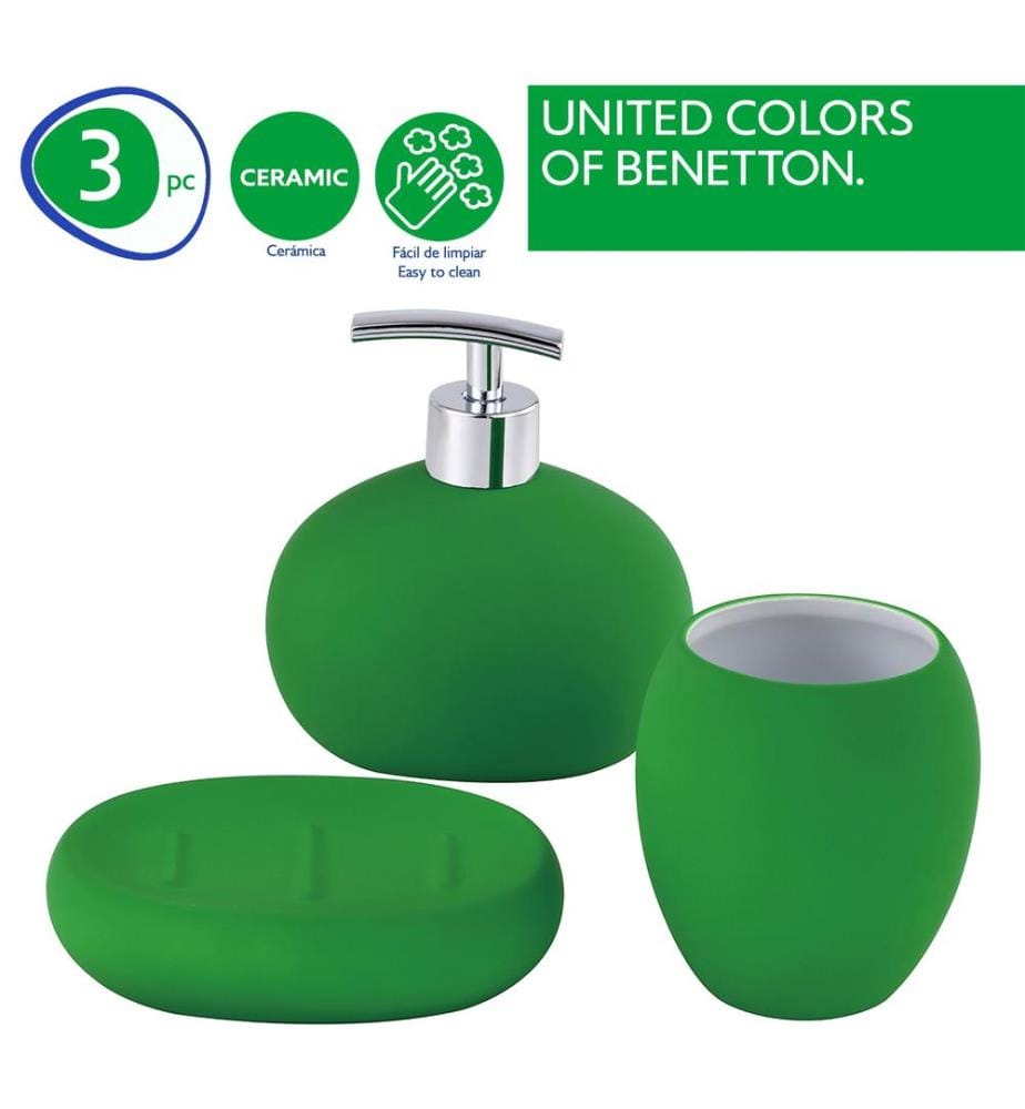 3er-Set Badaccessoires – Grün
