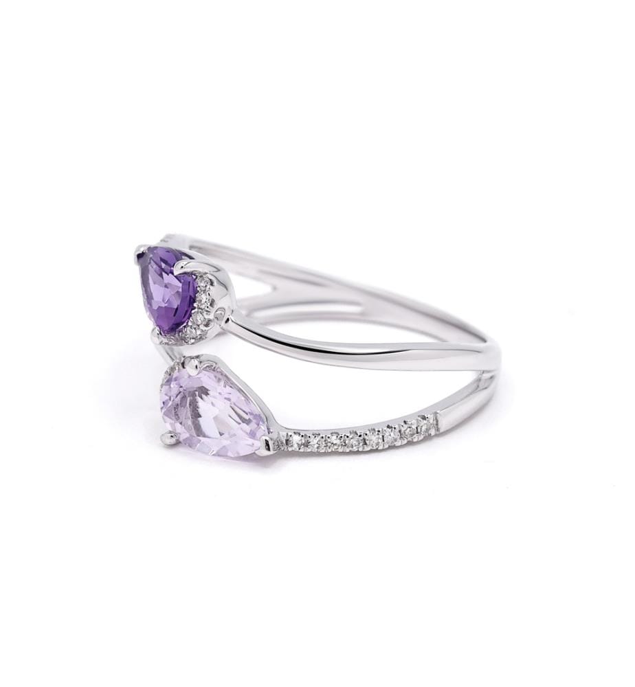 Bague Lauriane - Or Blanc 375/1000