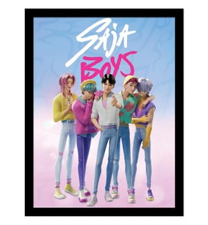 K-Pop Demon Hunters - Gerahmtes Poster, Saja Jungen