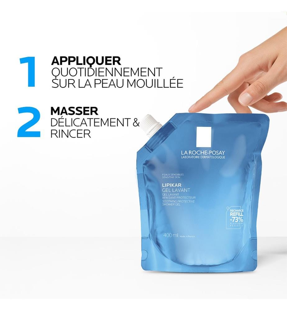 Lipikar Beruhigendes Duschgel mit Schutzwirkung, Nachfüllpackung - 400 ml
