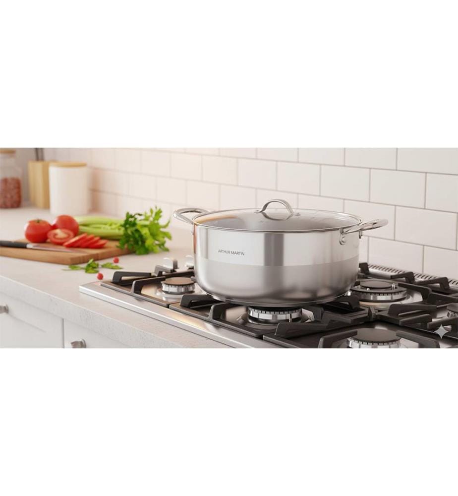 Kochtopf 32 cm mit Deckel – Edelstahl