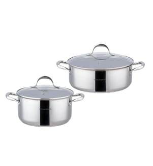 Set mit 2 Töpfen (5 l und 5,5 l) – Edelstahl