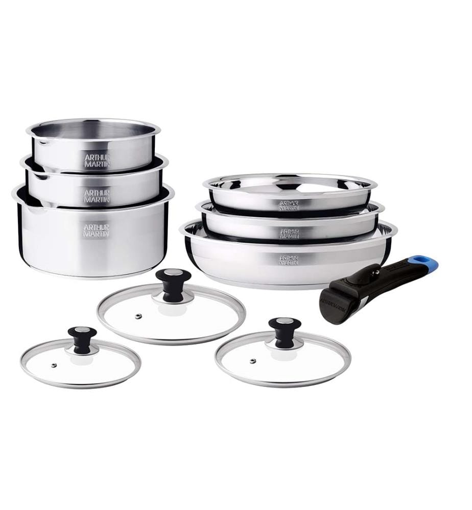 10-teiliges Küchenutensilien-Set – Grau