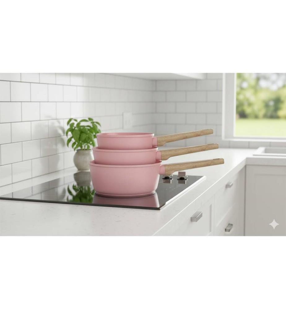 3er-Set Kochtöpfe 16/18/20 cm – Edelstahl