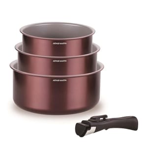 3er-Set herausnehmbare Töpfe 16/18/20 cm