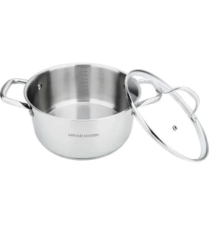 Topf 28 cm mit Deckel – Edelstahl