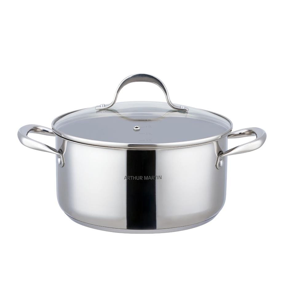 Topf mit Deckel, 4,9 l – Edelstahl