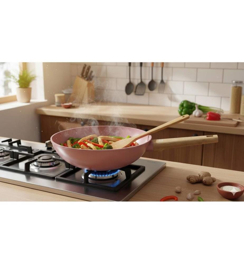 Wok 28 cm – Edelstahl