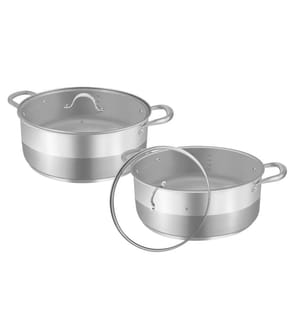 Pfanne 32 cm mit Deckel – Edelstahl