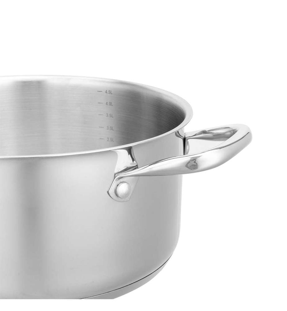 Topf 24 cm mit Deckel – Edelstahl