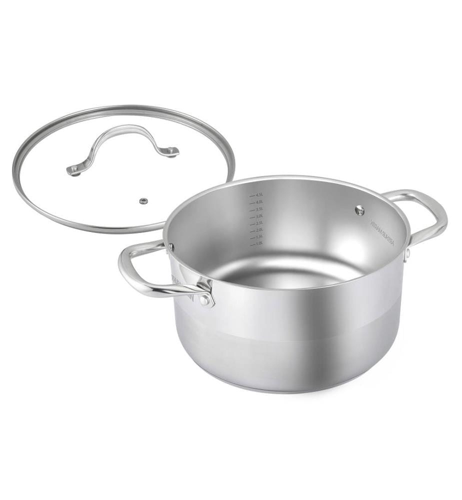 Topf 28 cm mit Deckel – Edelstahl