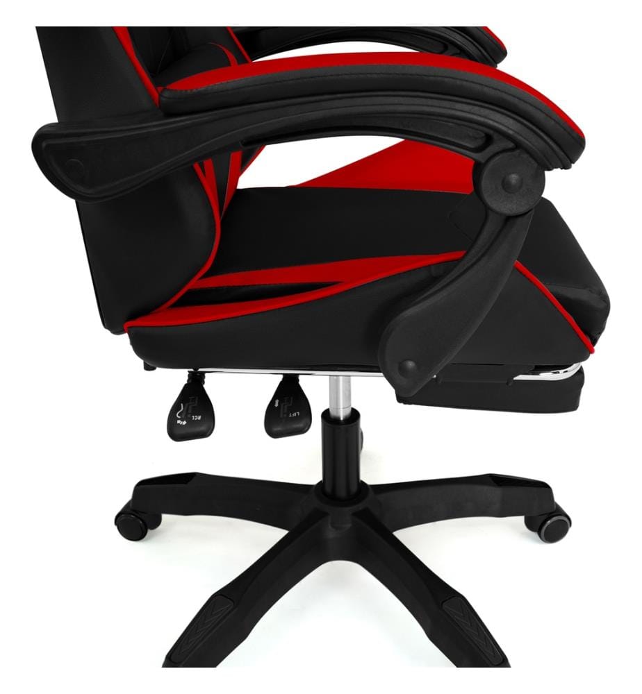 Bürostuhl 63 x 62 x 114-124 cm - Schwarz & Rot