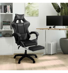 Fauteuil de Bureau 63x62x114-124cm - Noir & Gris
