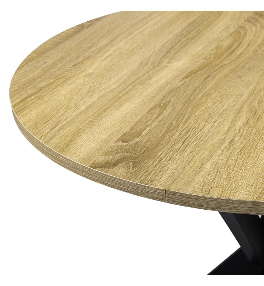 Esstisch Soline 80 x 80 x 75 cm - Holz & Schwarz