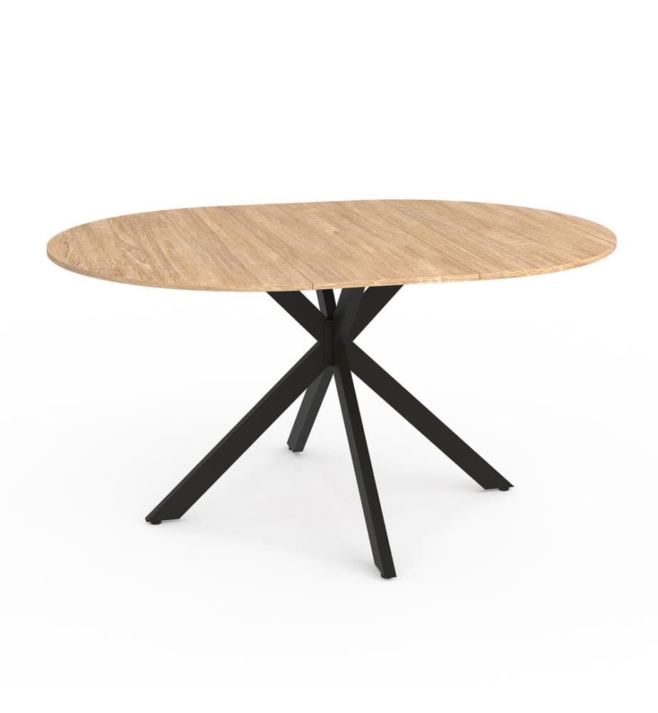 Ausziehbarer Esstisch Soline 110-150 cm - Schwarz