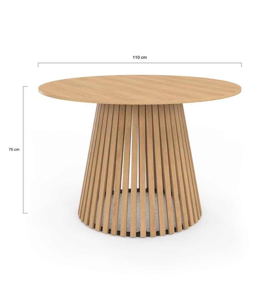 Esstisch Camélia 110 cm - Braun