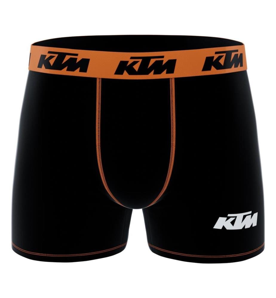 Set of 4 Boxer shorts - Black, Orange and White