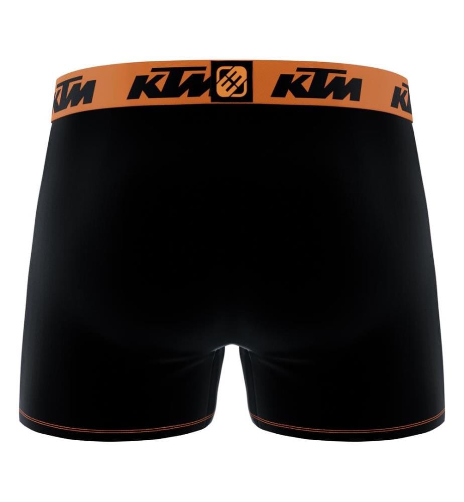 Set of 4 Boxer shorts - Black, Orange and White