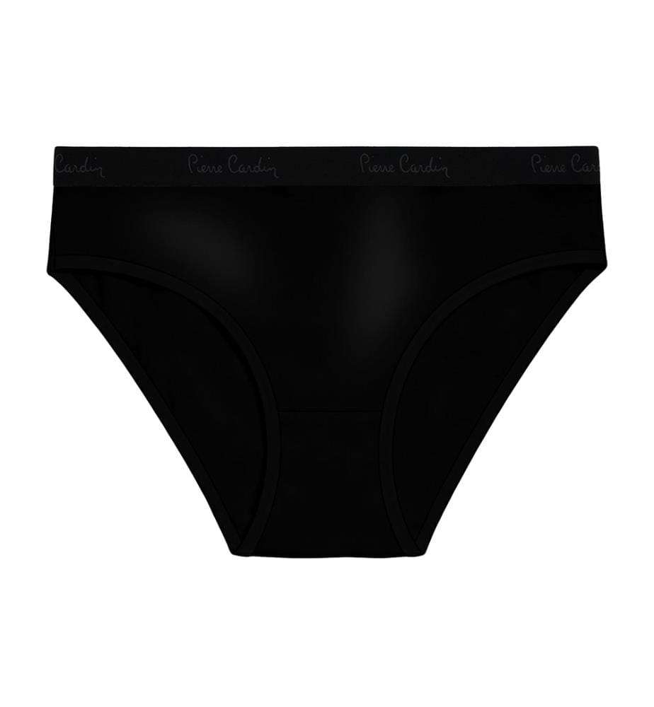 Lot de 3 slips en coton uni - Noir